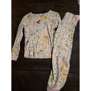 The disney store princess floral pajamas‎ size 7 belle cinderella rapunzel